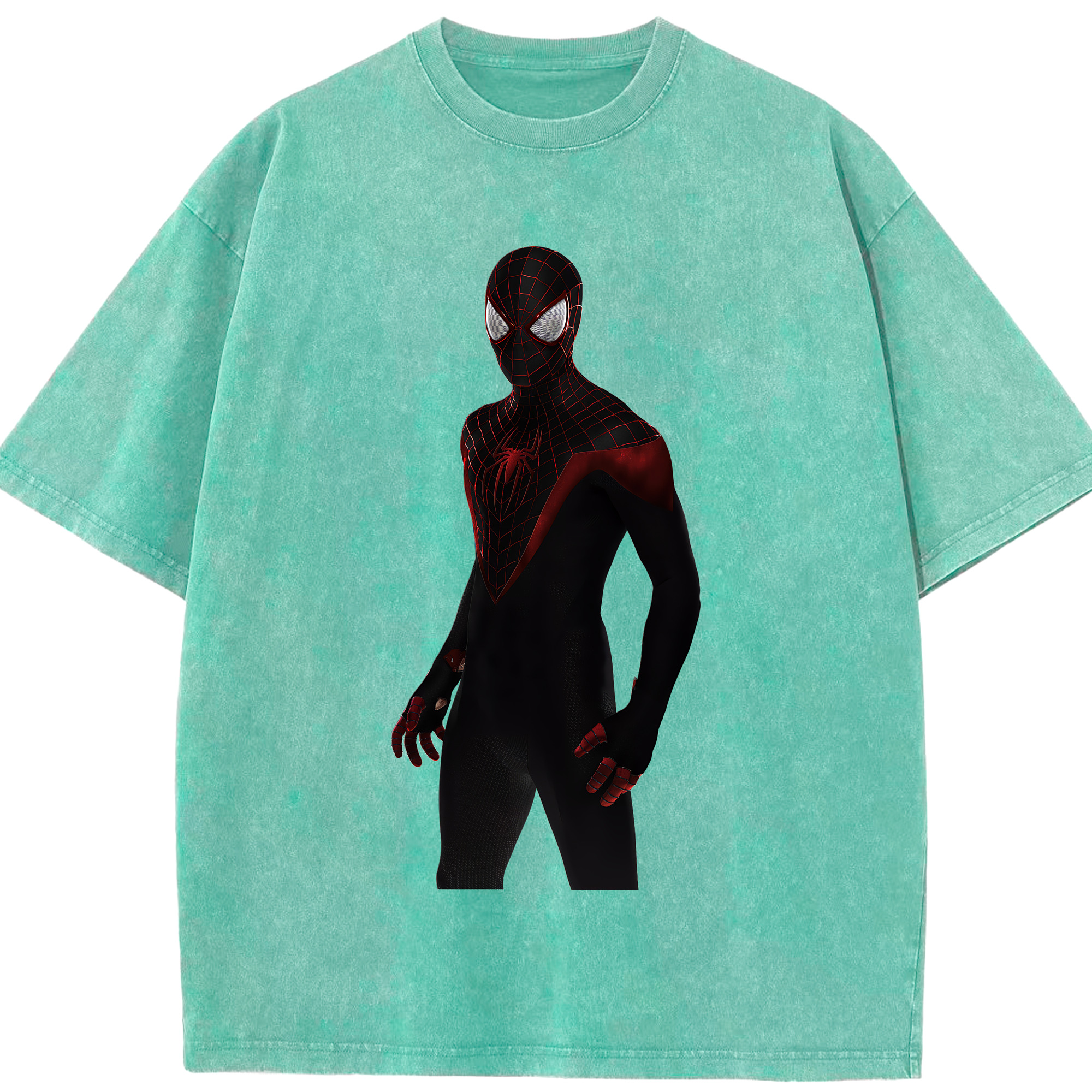 （画像用） Spider Man スパイダーマン 綿100% ヴィンテージ風 半袖Tシャツ（フロントプリント）